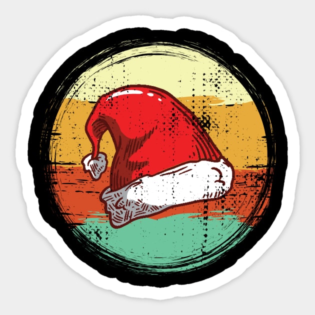 Christmas Hat Retro Sticker by Shiva121